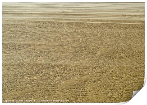 Patterns in the Sand Print by Jane Metters