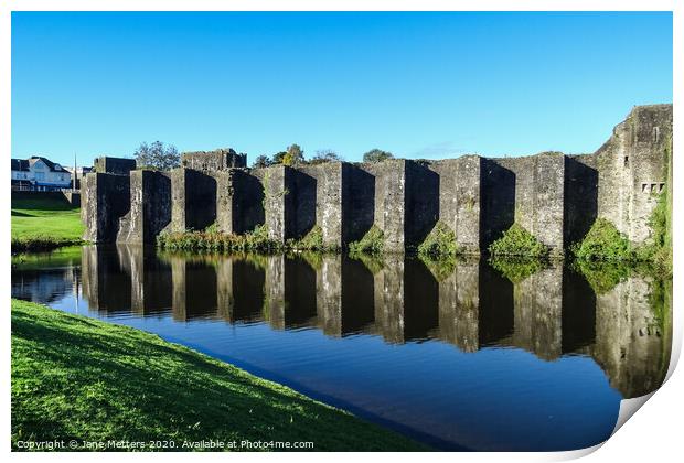 Castle Reflections Print by Jane Metters