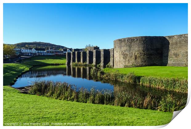 Caerphilly Castle  Print by Jane Metters