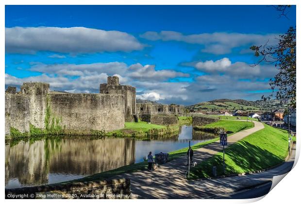 Caerphilly  Print by Jane Metters