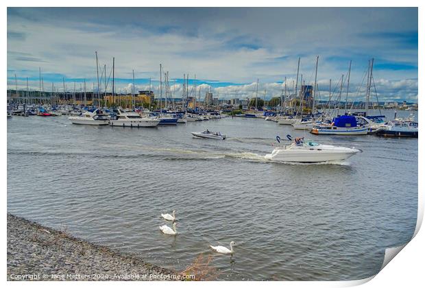 Penarth Marina  Print by Jane Metters