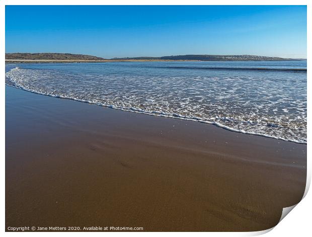 Newton Beach Print by Jane Metters