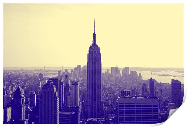 Empire State, New York City Print by Megan Winder