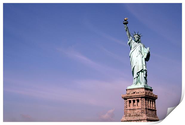The Statue of Liberty Print by Megan Winder