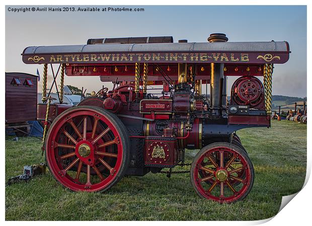Showmans Engine Print by Avril Harris