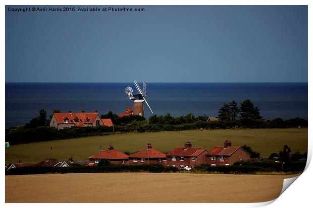  Weybourne windmill Print by Avril Harris