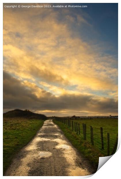 Pathway to the Clouds Print by George Davidson