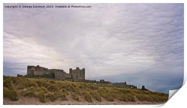 The Castle Over the Beach  Print by George Davidson