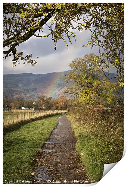To the End of the Rainbow Print by George Davidson