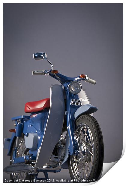 Honda Cub Print by George Davidson