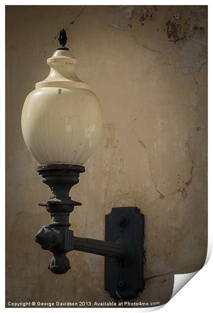 Lamp Print by George Davidson