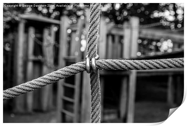 Rope Ladder Print by George Davidson