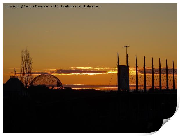 Sunrise over the Biosphere Print by George Davidson