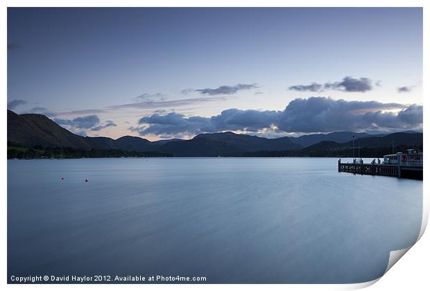 Ullswater Lake from Pooley Bridge Print by David Haylor