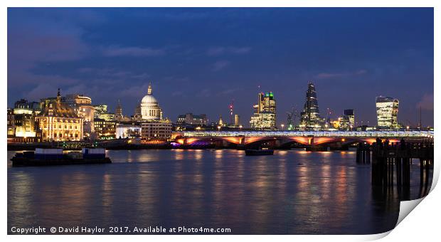 A Walk on the South Bank Print by David Haylor